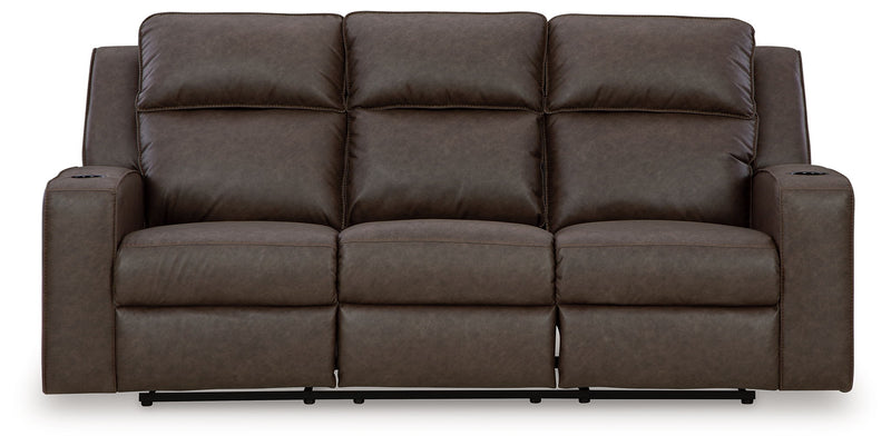 Lavenhorne - Rec Sofa W/Drop Down Table - Granite