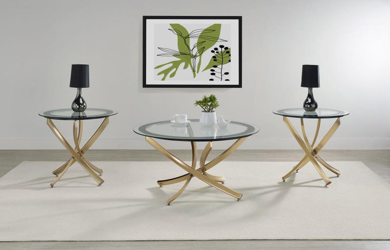 Brooke - Round Coffee Table Set