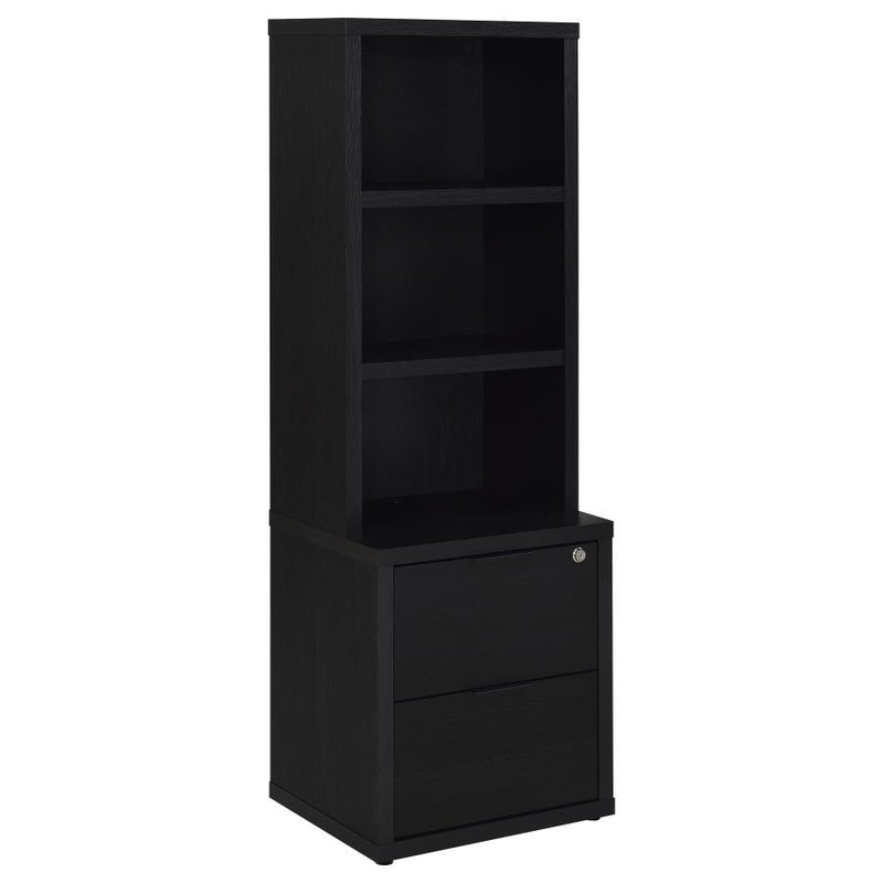 Westpark - 3-Shelf Bookcase USB And Lockable Drawer