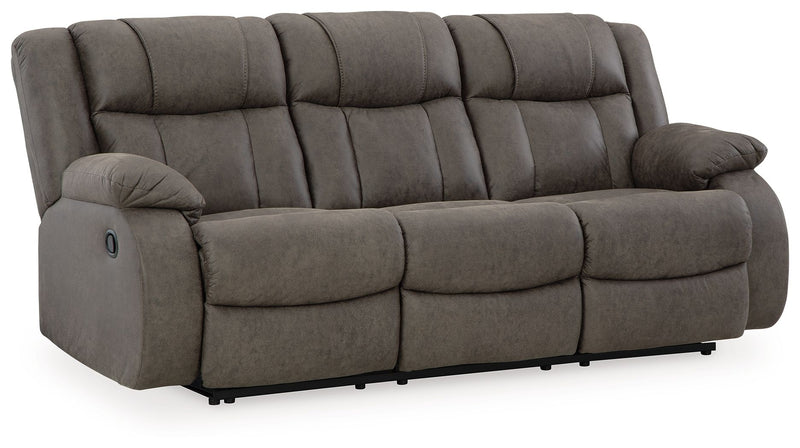 First Base - Reclining Sofa - Gunmetal