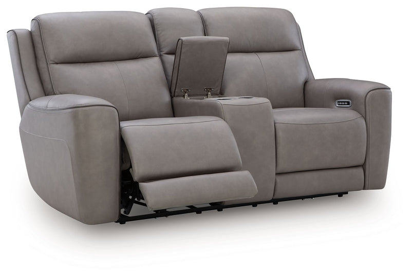 5Z-Comfort - Relaxation - Power Reclining Loveseat with Console / Adj Headrest