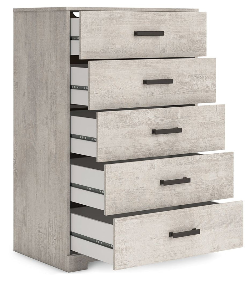 Shawburn - Five Drawer Chest - Gray