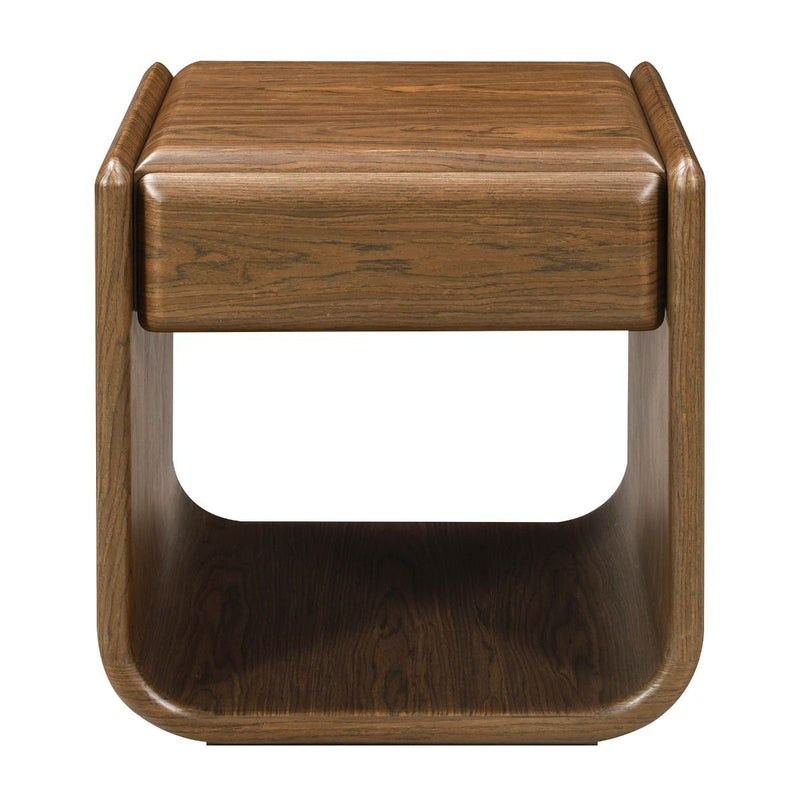 Lanza - End Table With Drawer - Dark Walnut