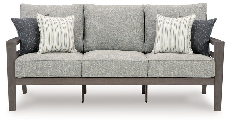 Hillside Barn - Sofa With Cushion - Gray / Brown
