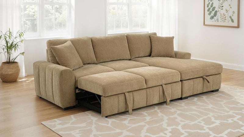 Pastrana - Upholstered Sleeper Sectional Sofa