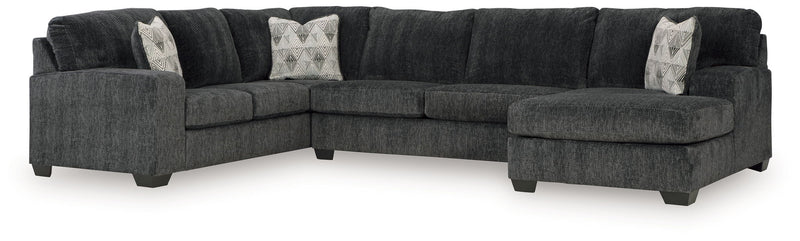 Hollyview - 3-Piece Sectional With Raf Corner Chaise - Shadow