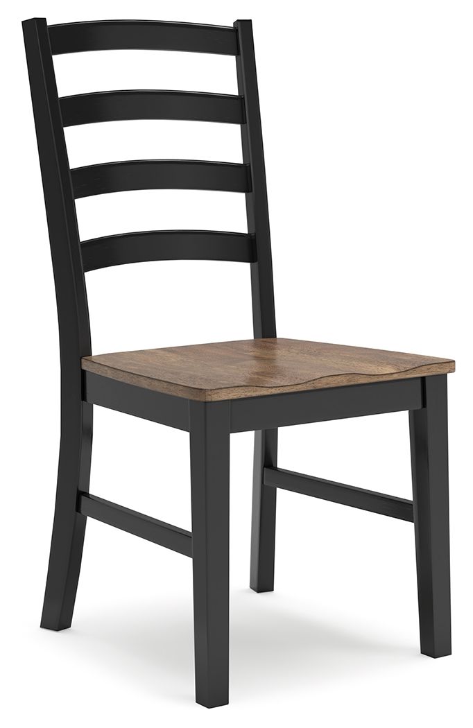 Wildenauer - Dining Room Side Chair (Set of 2) - Brown / Black