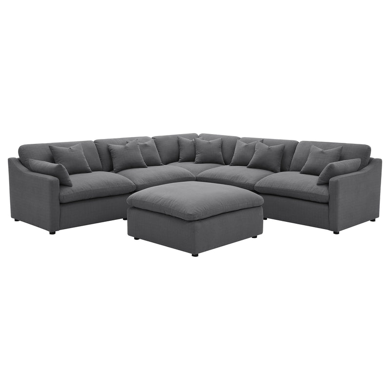 Hobson - Upholstered Modular Sectional Sofa With Ottoman