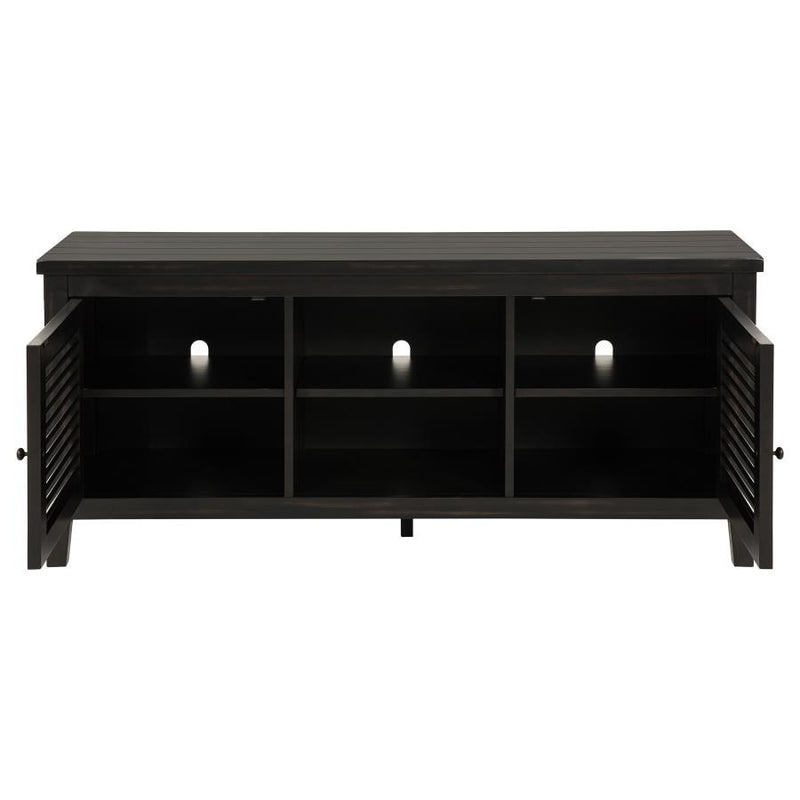 Concord - 2-Door TV Stand Console - Distressed Java