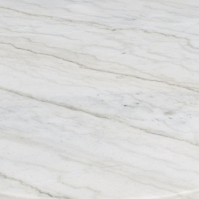Zaidee - Coffee Table With Marble - Marble Top & Nickel