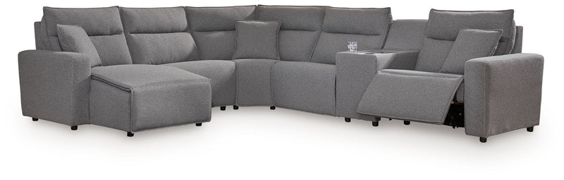 ModMax II - Salt And Pepper - Reclining Sectional