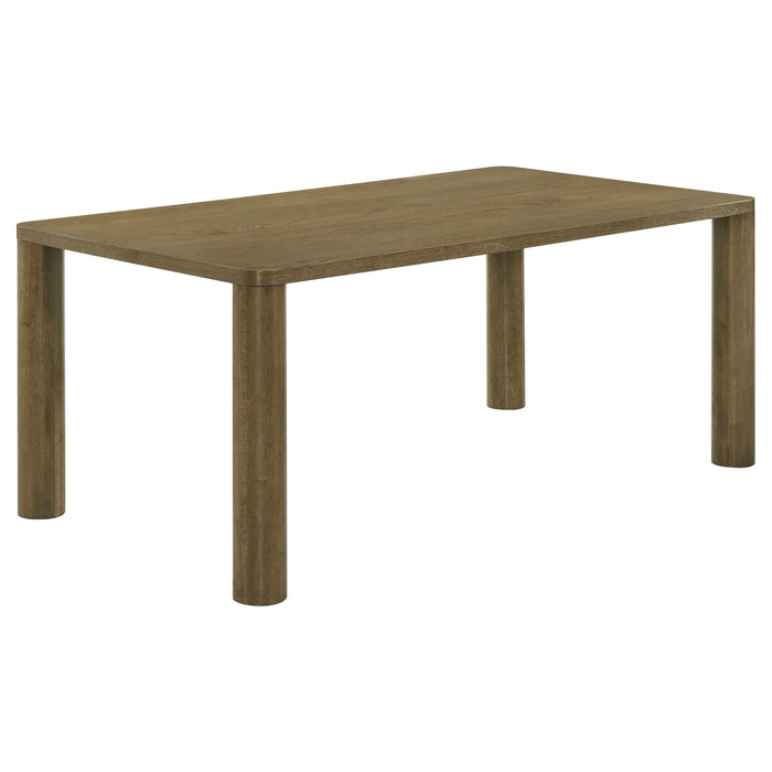 Castlewood - Rectangular Wood Dining Table - Brown Oak