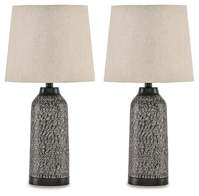 Lanson - Metal Table Lamp (Set of 2) - Antique Bronze Finish