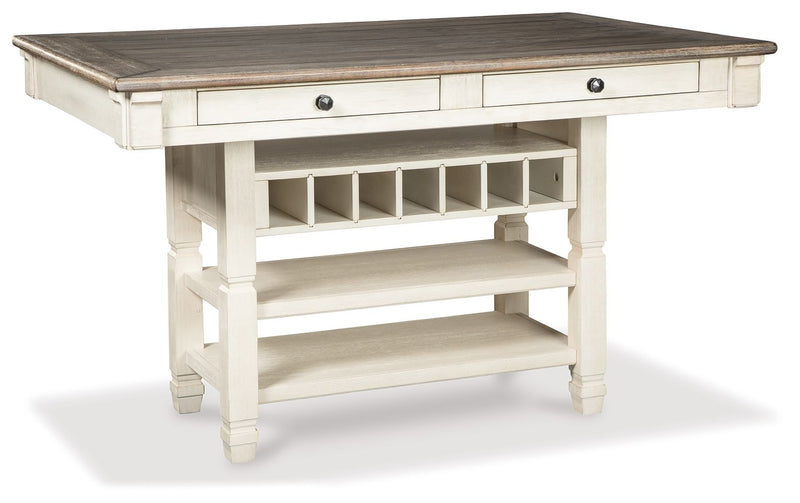 Bolanburg - Rectangular Dining Room Counter Table - Beige