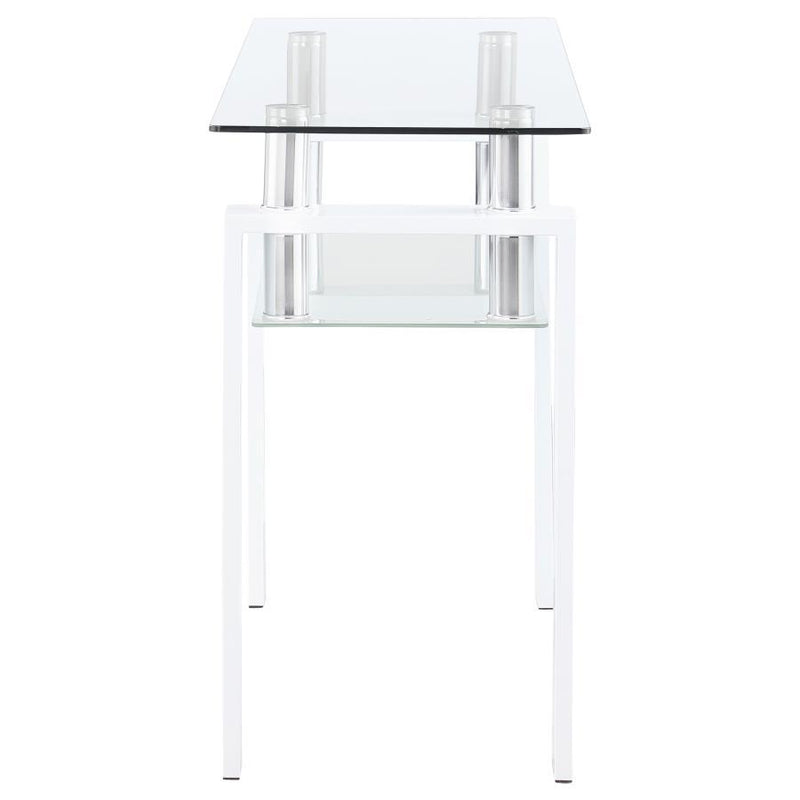 Dyer - 1-Shelf Rectangular Glass Top Table