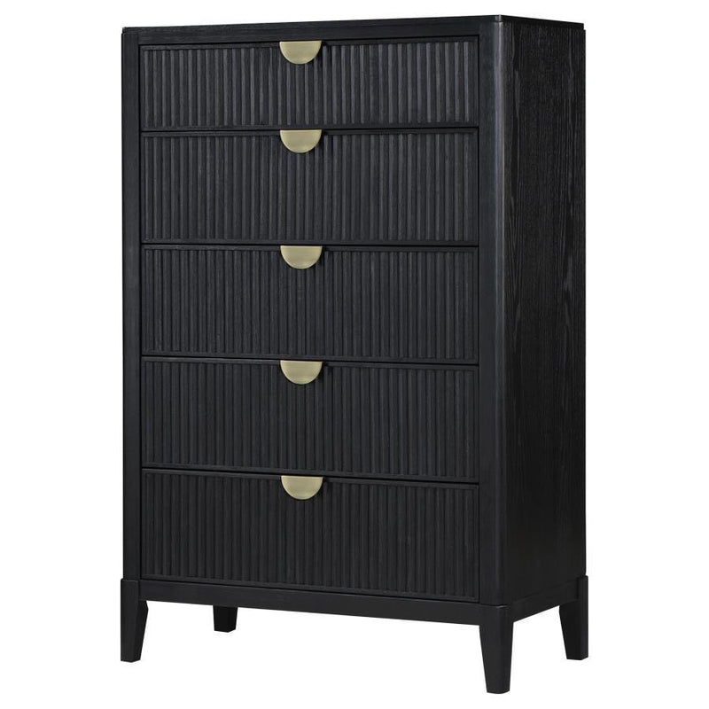 Brookmead - 5-Drawer Bedroom Chest - Black
