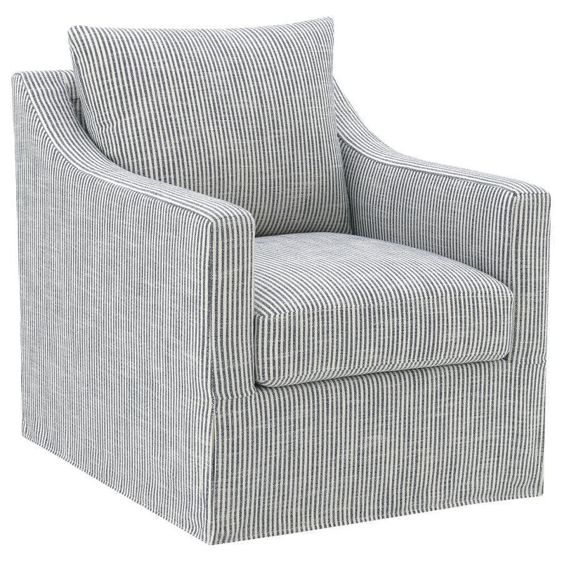 Winter - Upholstered Sloped Arm Accent Swivel Chair