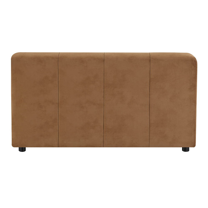 Zoey - Modular - Armless Chair - Chocolate Suede
