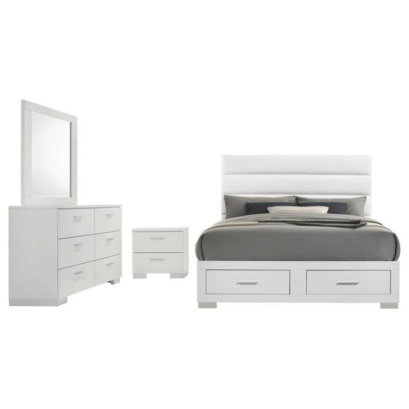 Felicity - Storage Bedroom Set - White