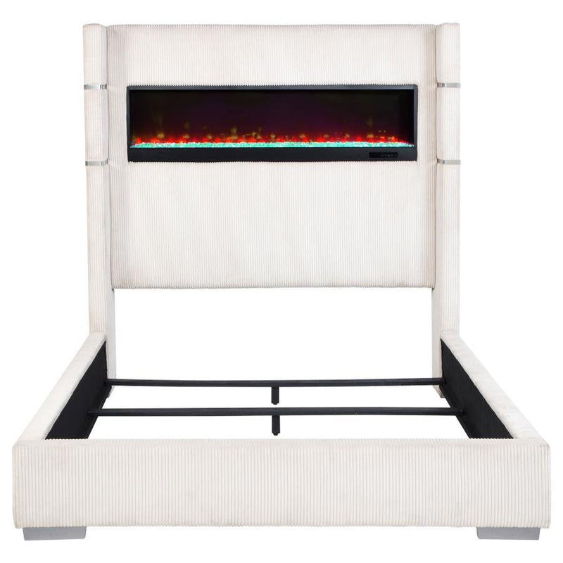 Tisdall - Upholstered Fireplace Bed