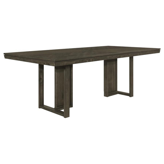 Kelly - Rectangular Wood Dining Table - Dark Gray