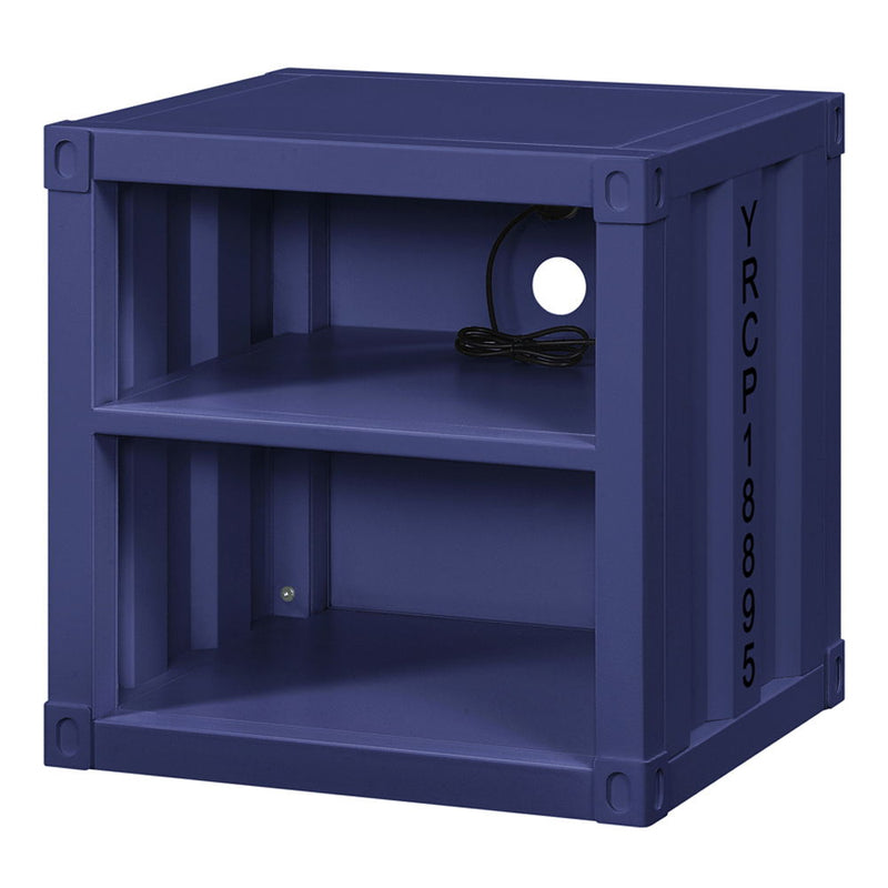 Cargo - Nightstand With USB - Blue