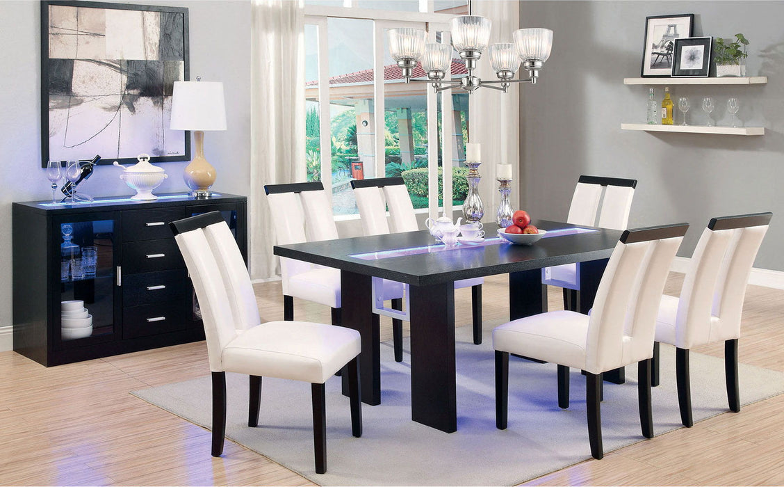 Luminar - Glass - Insert Dining Table - Black