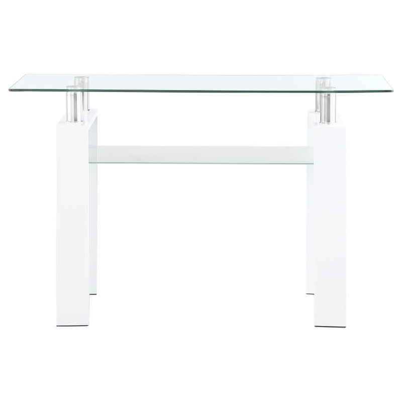 Dyer - 1-Shelf Rectangular Glass Top Table
