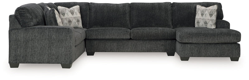 Hollyview - 3-Piece Sectional With Raf Corner Chaise - Shadow
