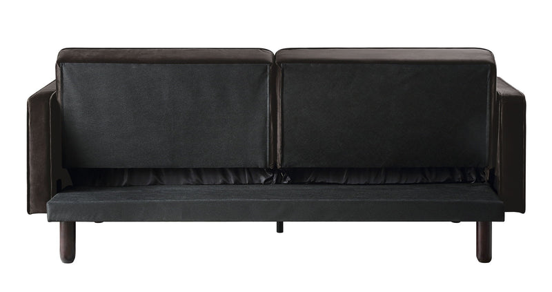 Qinven - Adjustable Sofa - Dark Brown Velvet