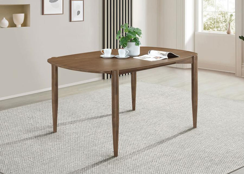 Dortch - Oval Solid Wood Dining Table - Walnut