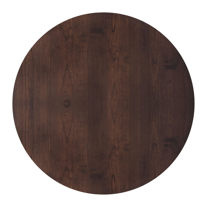 Tioga - 47" Round Table - Brown Cherry