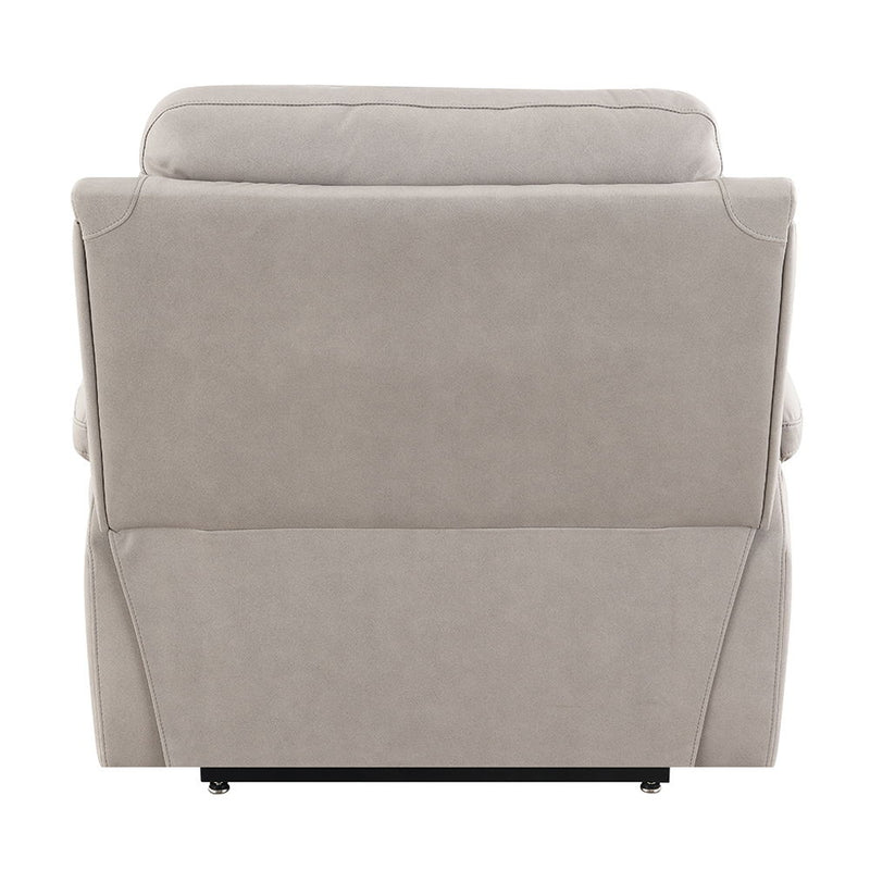 Chriki - Power Recliner With Lift & Heating & Massage - Beige Chenille & Black